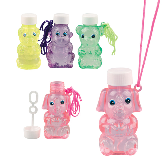 2.5" Animal Bubbles Necklace Assorted