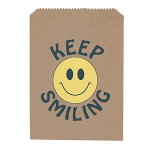 Keep Smiling Brown Paper Bags