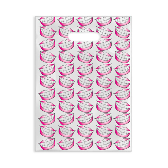Big Smile with Red Lips Scatter Bag