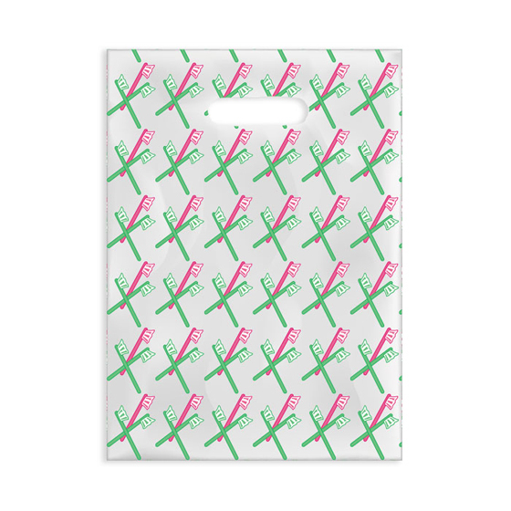 Scatter Bag Red/Green Brushes