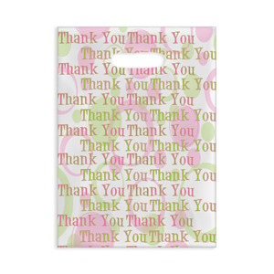 Pink/Green Scatter Bag Thank You