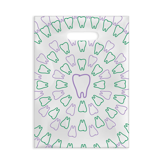 Purple/Green Tooth Swirl Scatter Bag