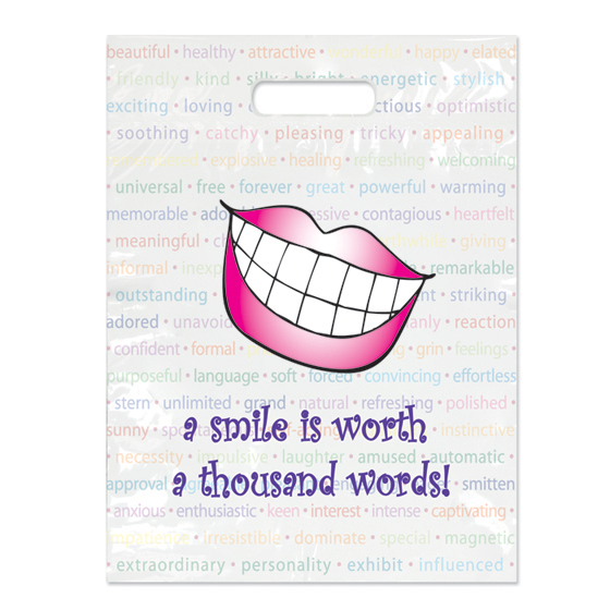 Smile Worth Words Full Color Bag