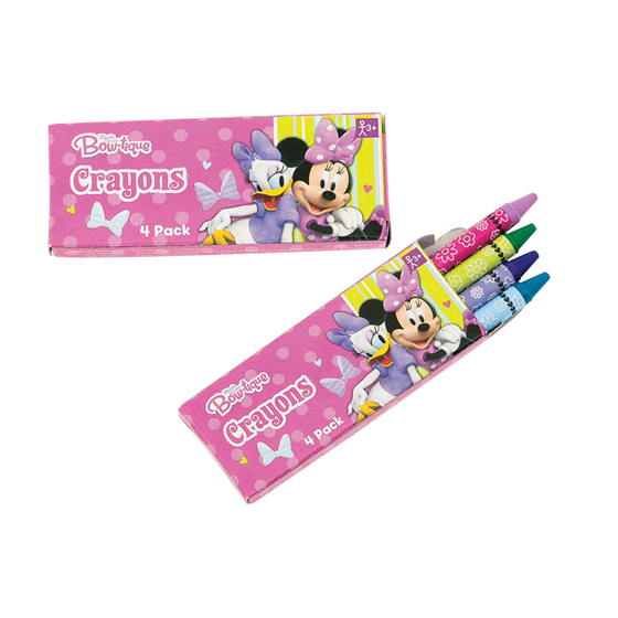 Minnie Mouse 4 Pack Crayons