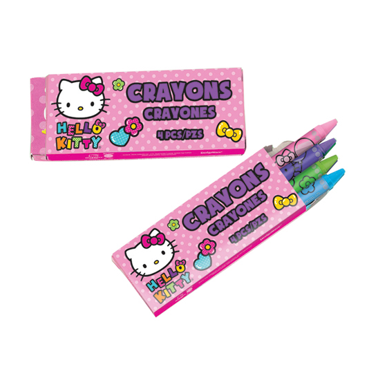 Hello Kitty 4 Pack Crayons