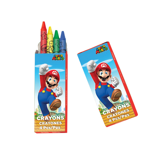 Super Mario 4 Pack Crayons