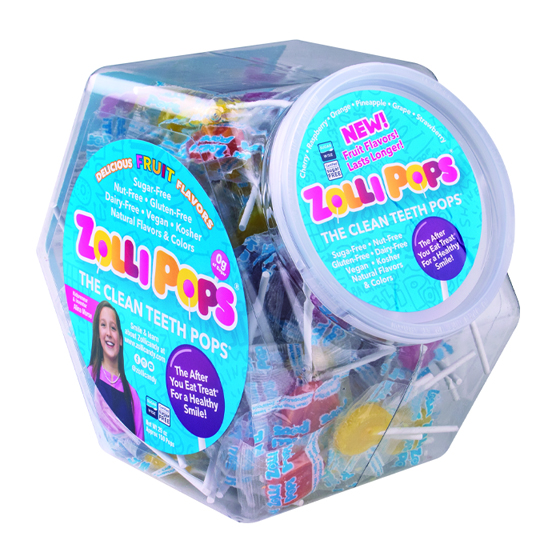 ZolliPops Assorted Fruit Flavor Lollipops