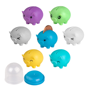 1" Capsule Small Piggy Bank