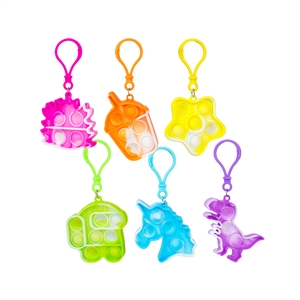 Fidget popper keychain assortment