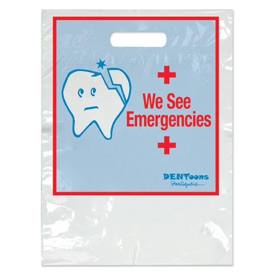 Dentoons We See Emergencies Two Color Bag - Large