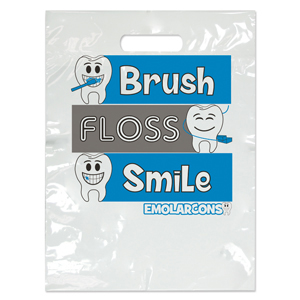 Emolarcon Brush Floss Smile Two Color Bag - Large
