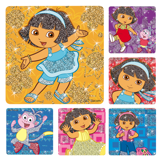 Dora the Explorer Glitter Stickers