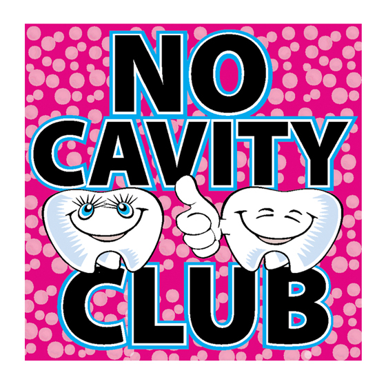 No Cavity Club Stickers