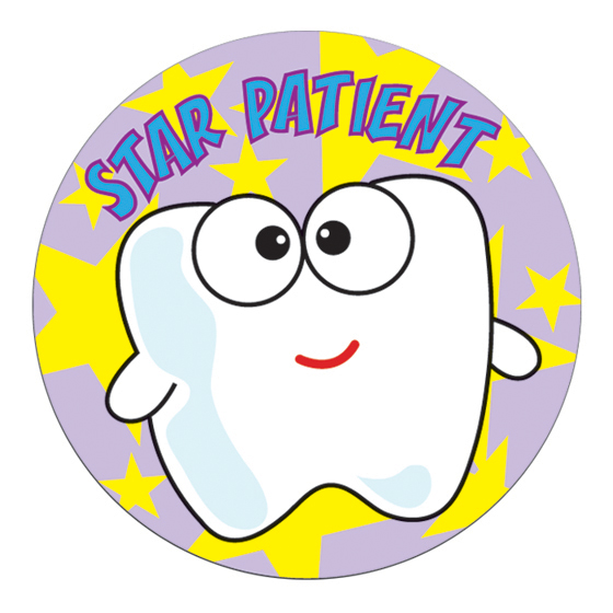 Star Patient Tooth Stickers
