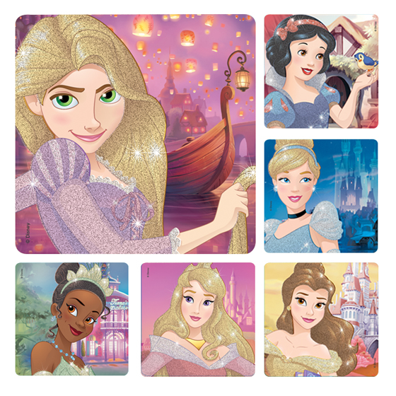 Disney Princess Glitter Stickers