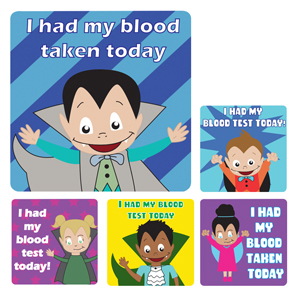 Blood Test Medical Stickers