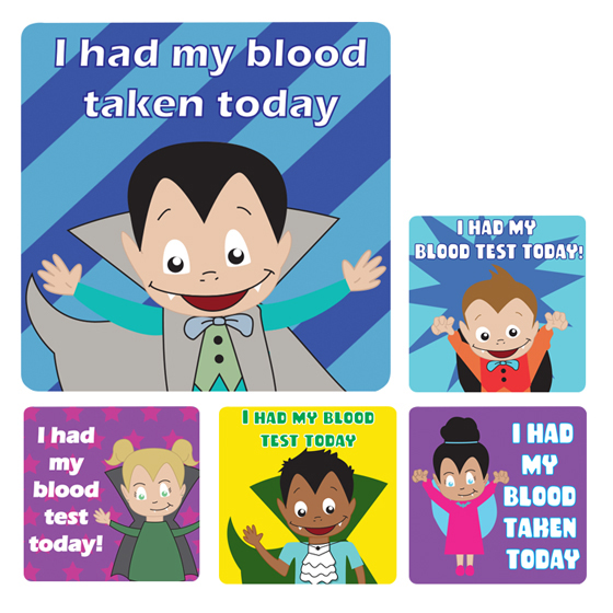 Blood Test Medical Stickers