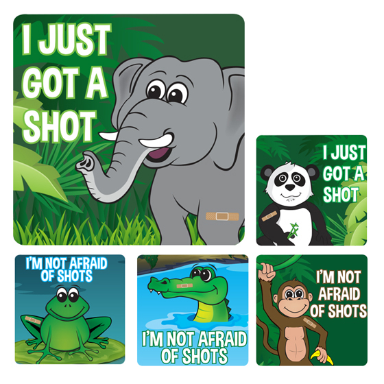 I Got a Shot Medical Patient Stickers