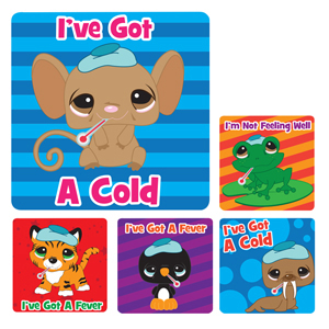 Cold & Fever Medical Patient Stickers
