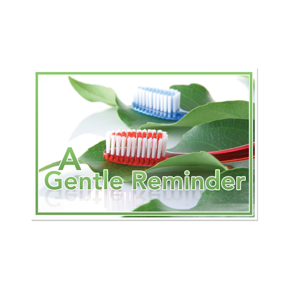 Toothbrush Reminder Postcard