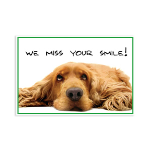 Dog We Miss Your Smile 4-Up