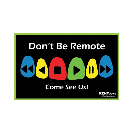 Don't Be Remote Postcard