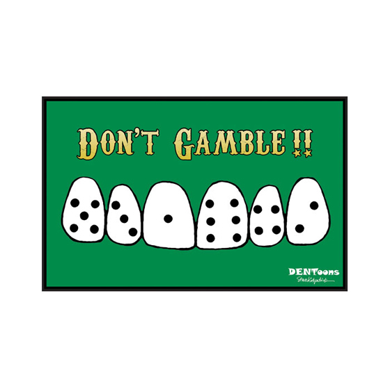 Don't Gamble Postcard