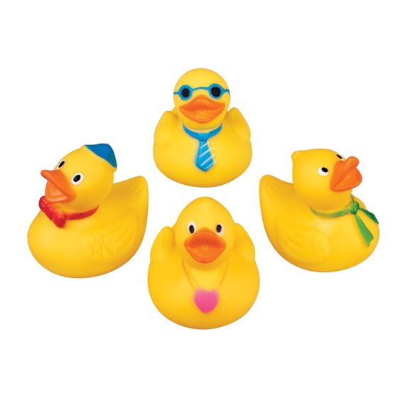 3" Yellow Squirt Ducks Assorted