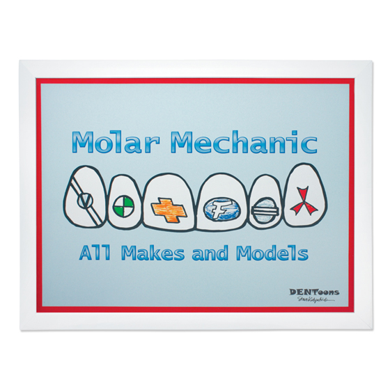 Molar Mechanic Framed Wall Art