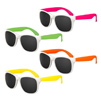 Kids White Frame with Neon Arms Classic Sunglasses - UV400