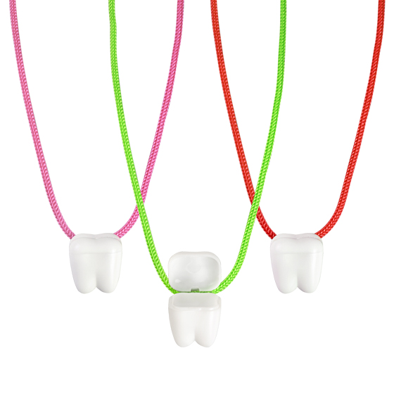 1" White Tooth Saver Necklace