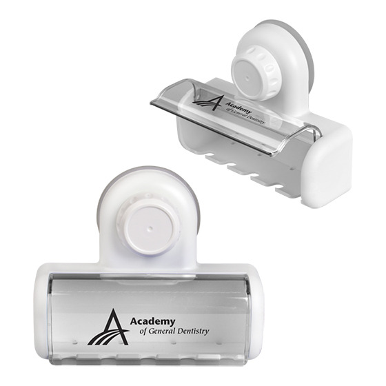 Imprinted White Tooth Brush holder