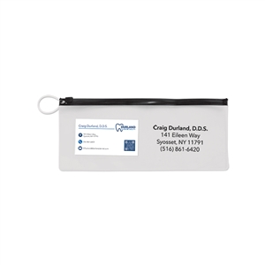Custom Vinyl Pouch - Black Zipper