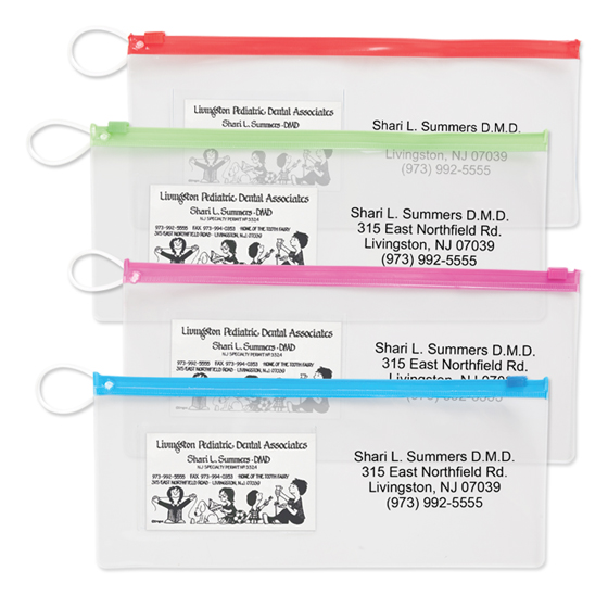 Custom Vinyl Pouches - Assorted Colors
