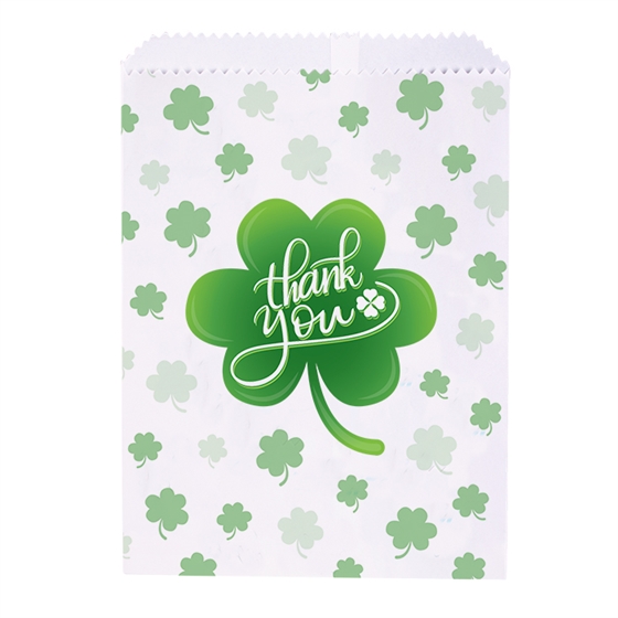 Shamrock Thank You Paper Bags