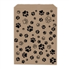 Scatter Paw Prints Brown Paper Bags