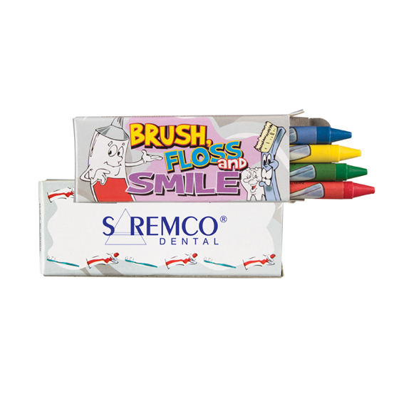 Imprinted 4 Pack Dental Crayons