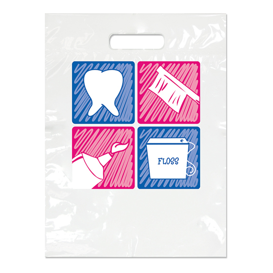 Small Red/Blue Four Boxes Bag