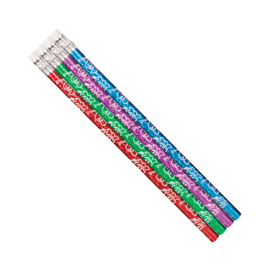 7.5" Sparkle Tooth Pencil Assorted