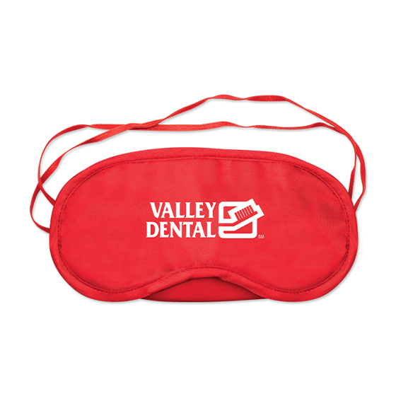 Imprinted Sleep Mask - Red
