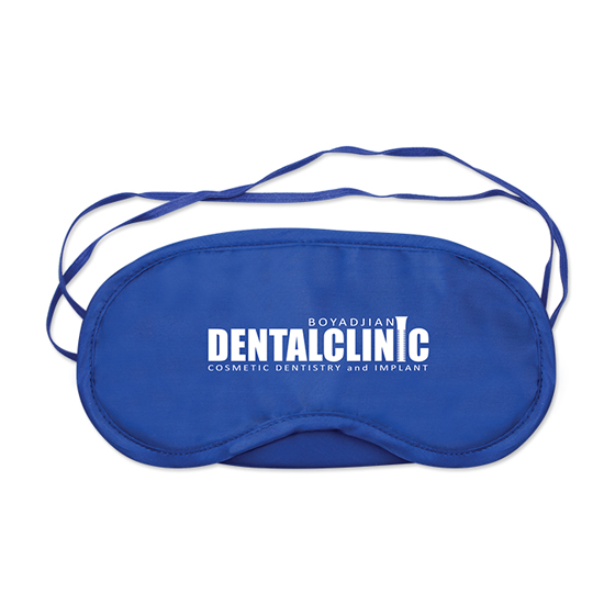 Imprinted Sleep Mask - Blue