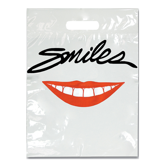 Imprinted Small Smiles Red Lips Bags