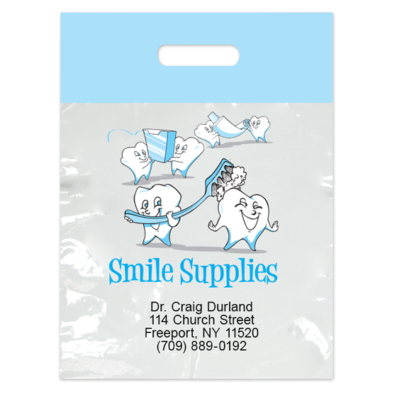 Imprinted Large Tooth Supplies Bags
