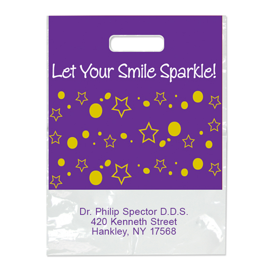 Imprinted Small Smile Sparkle! Bag
