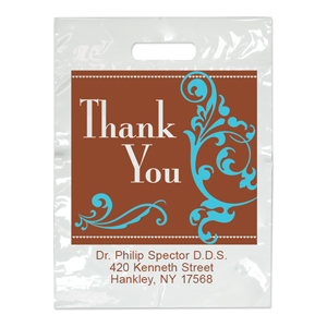 Imprinted Small Sincere Thanks Bag