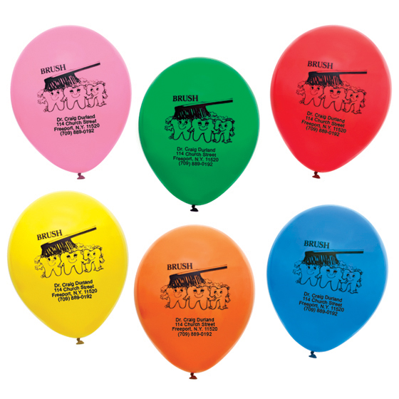 Imprinted Brush Balloons