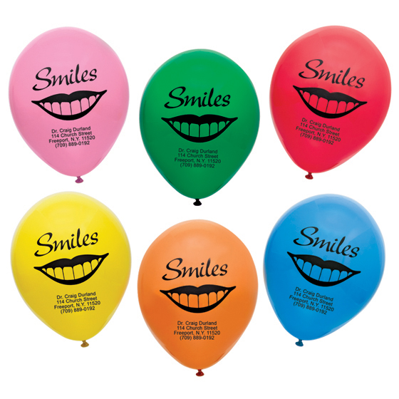 Imprinted Personalized Lip Balloons