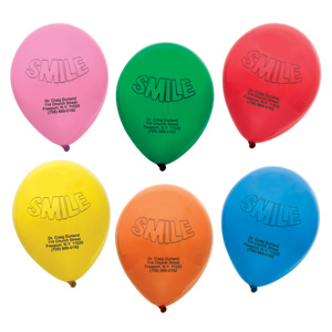 Imprinted Personalized Smile Balloons